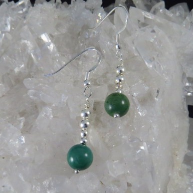 Pendientes turquesa y plata