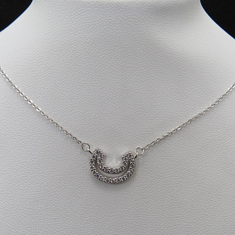 Collar arcoíris plata